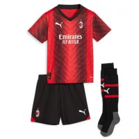 AC Milan Olivier Giroud #9 Heimtrikotsatz Kinder 2023-24 Kurzarm (+ Kurze Hosen)